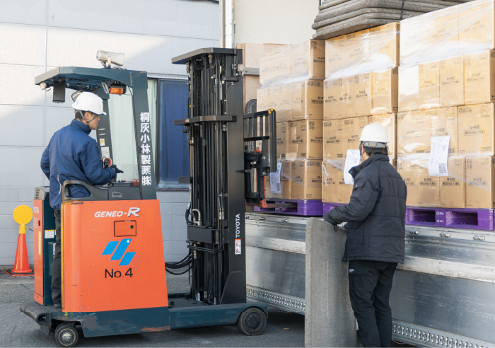 パレット積み～出荷